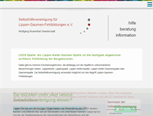 Tablet Screenshot of lkg-selbsthilfe.de